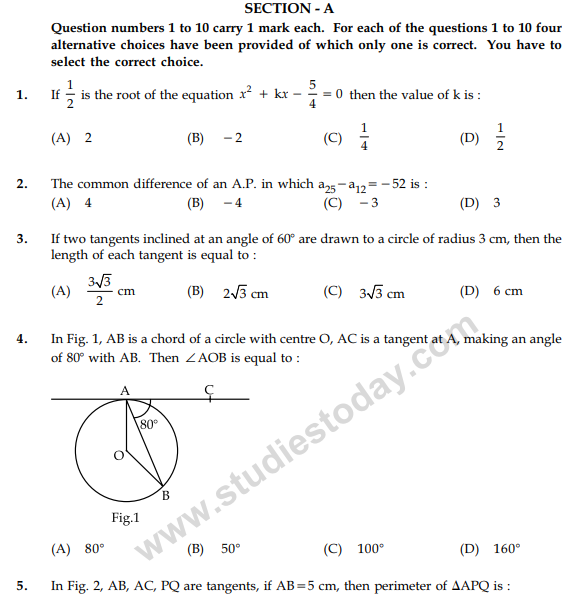 Class_10_Mathematics_Question_Paper