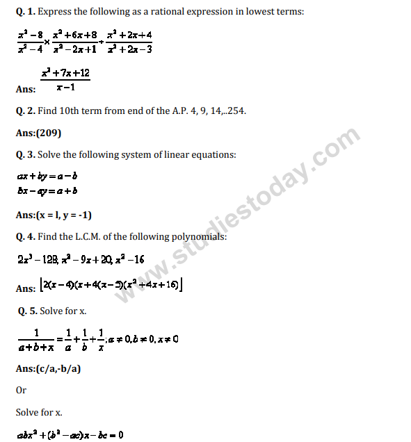 Class_10_Mathematics_Question_Paper