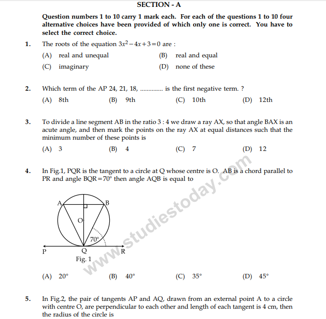 Class_10_Mathematics_Question_Paper