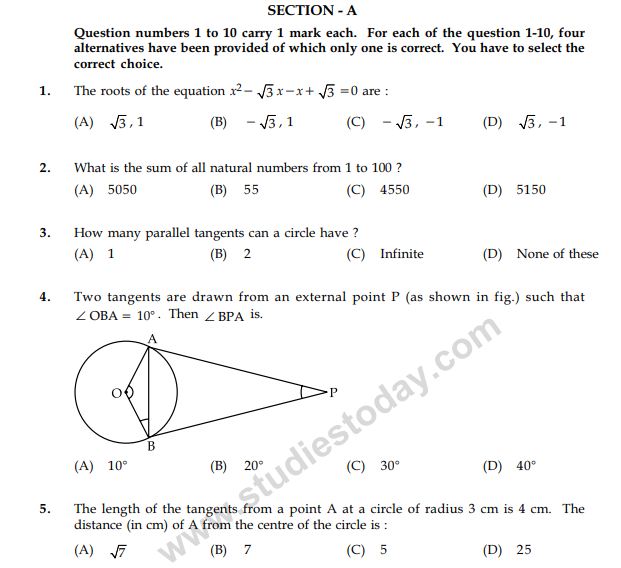 Class_10_Mathematics_Question_Paper