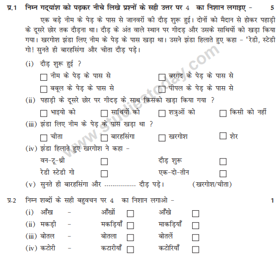 Class_2_Hindi_Question_Paper_06