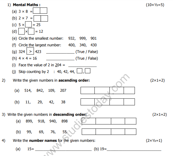 Class_2_Maths_Sample_Paper_1