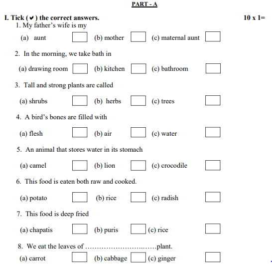 AP 3rd Class E V S Work Book - Answers