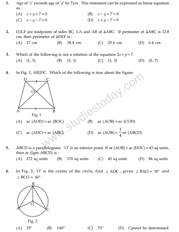class_9_Maths_Question_paper_11