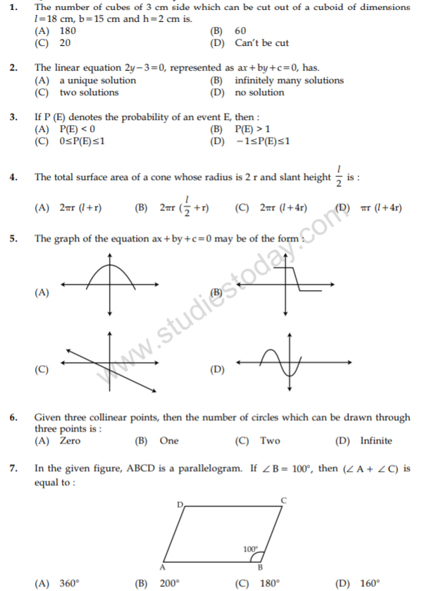 class_9_Maths_Question_paper_18