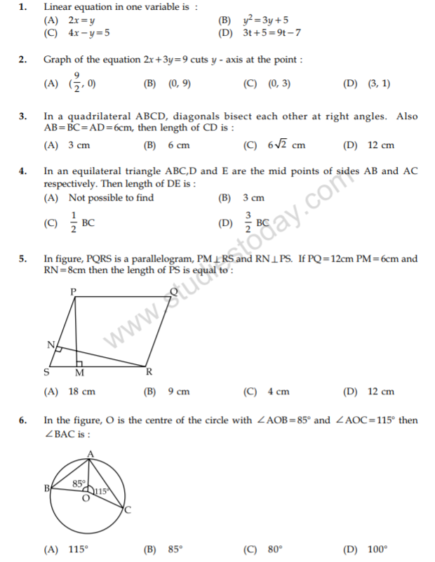 class_9_Maths_Question_paper_3
