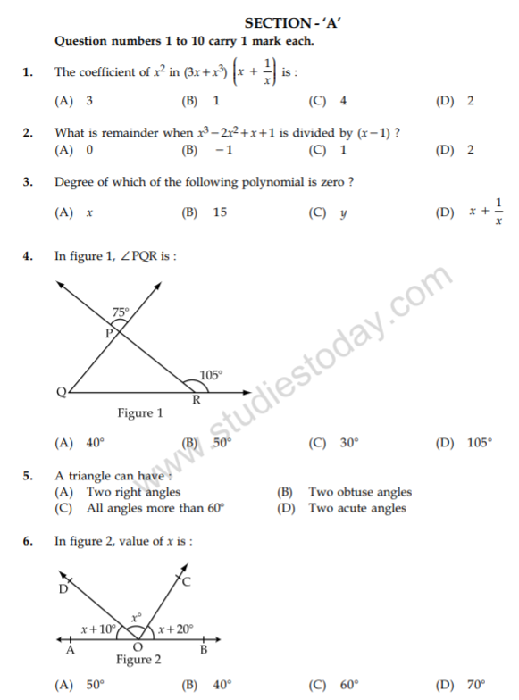 class_9_Maths_Question_paper_39