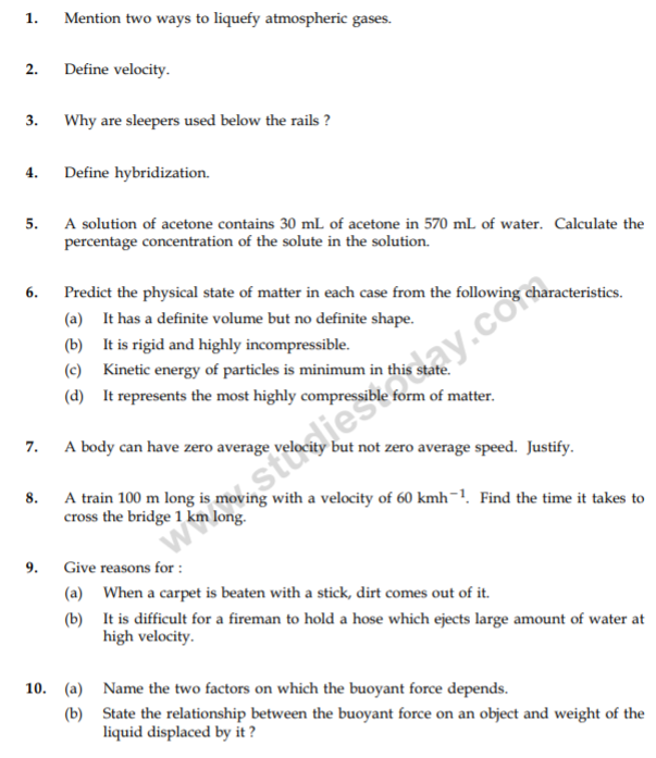 class_9_Science_Questions_paper_26