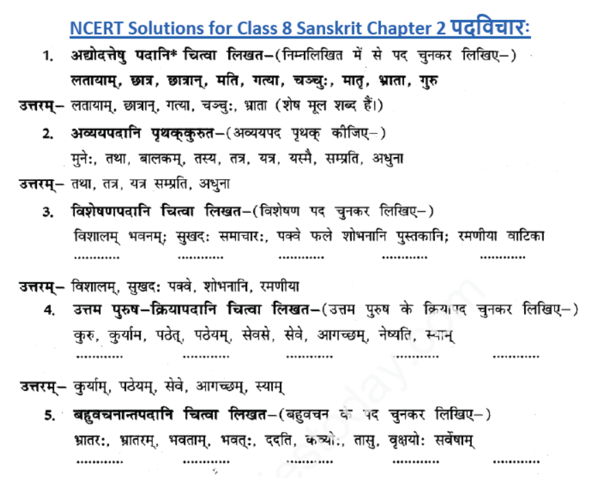 ncert-solutions-class-8-sanskrit-chapter-2-padvichar