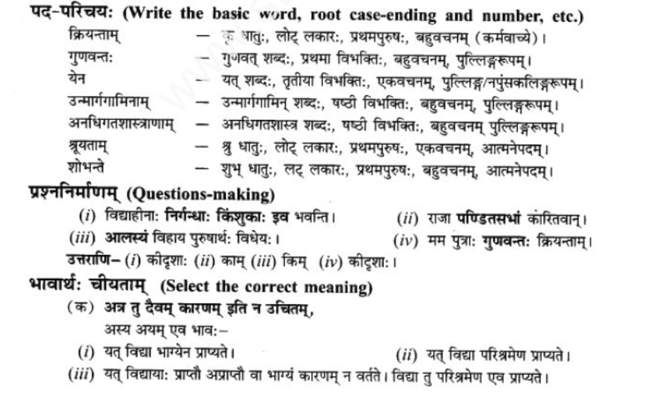 ncert-solutions-class-9-sanskrit-chapter-12-kavyami-kavyami-yami﻿