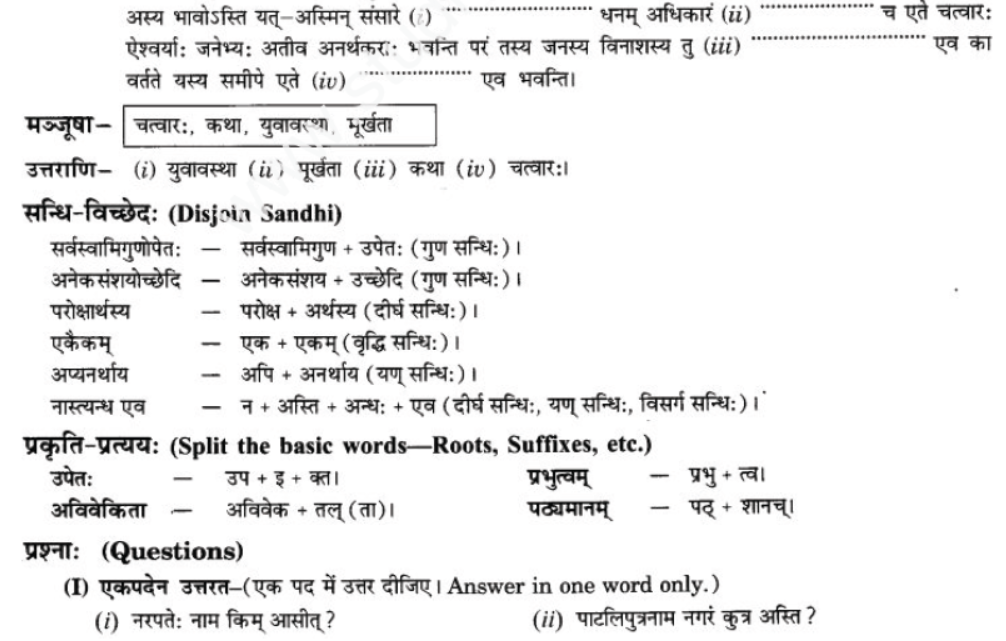 ncert-solutions-class-9-sanskrit-chapter-12-kavyami-kavyami-yami﻿