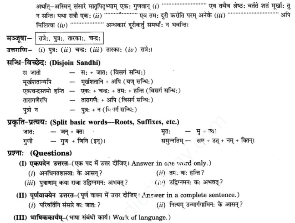 ncert-solutions-class-9-sanskrit-chapter-12-kavyami-kavyami-yami﻿