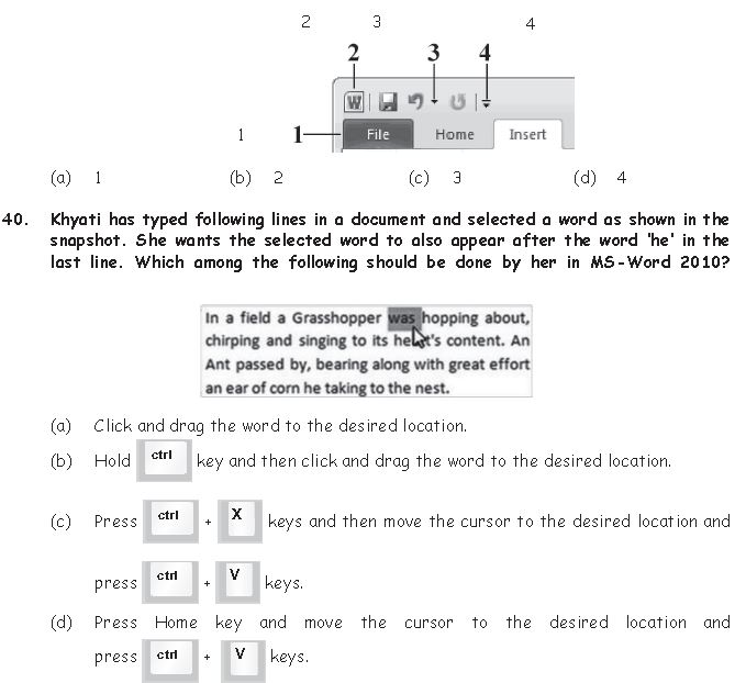 ""CBSE-Class-3-Computer-MS-Word-MCQs-7