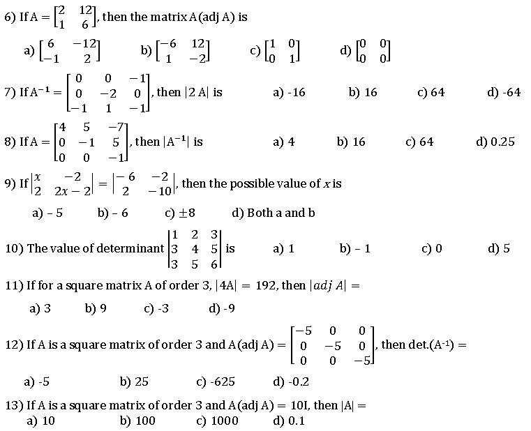 ""CBSE-Class-12-Mathematics-Determinants-Assignment-Set-A