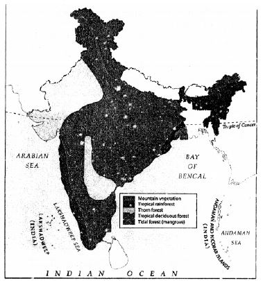 Voyage Solutions-for-ICSE-Class-8-Geography-Chapter-10-India-Climate-Natural-Vegetation-Forests-And-Wildlife-6