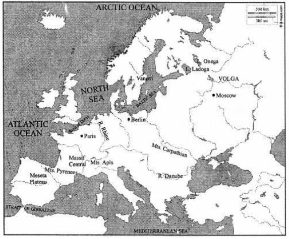 Voyage-Solutions-for-ICSE-Class-7-Geography-Chapter-12-Europe-Location-Area-Political-Physical-Features-2