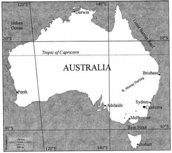 Voyage-Solutions-for-ICSE-Class-7-Geography-Chapter-16-Australia-Location-Area-Political-Physical-Features-1