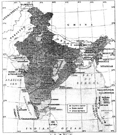 Voyage-Solutions-for-ICSE-Class-8-Geography-Chapter-9-India-Location-Extent-Political-And-Physical-Features-1