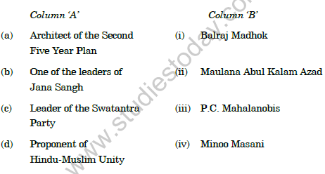 CBSE Class 12 PoliticalSciencePICS Question Paper 