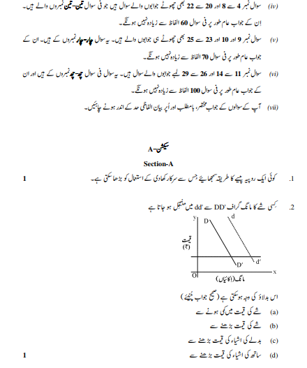 CBSE_Class_12 EconomicsU_Question_Paper