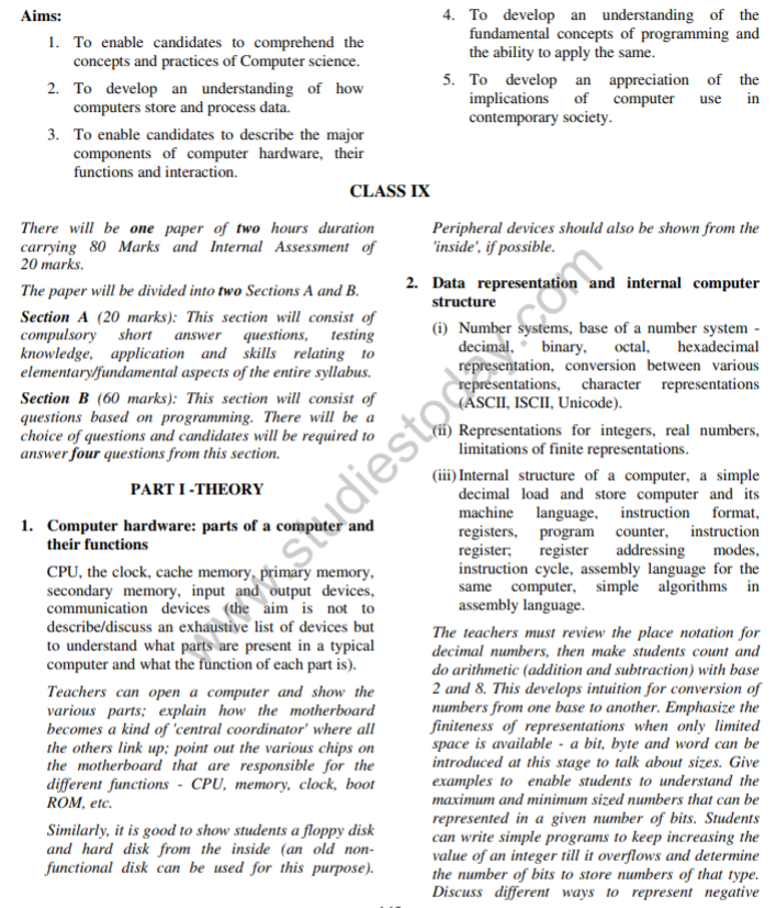 Class_10_Computer_Science_Syllabus_2