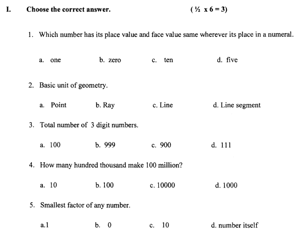 Class_5_Mathematics_Question_Paper_3