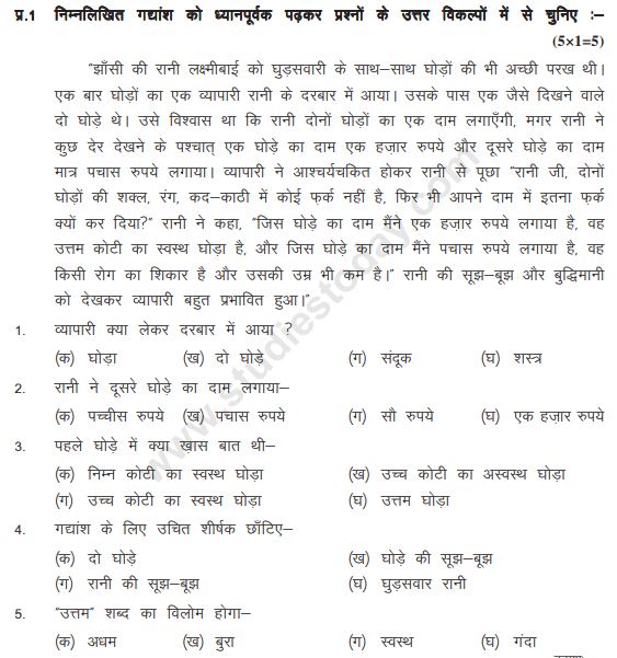 Class_6_Hindi_Question_Paper_16