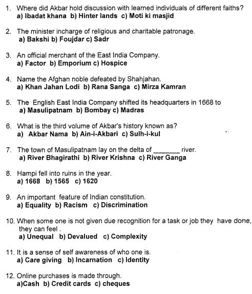 Class_7_Social_Science_Question_Paper_9