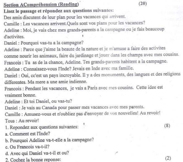 Class_8_French_Sample_Paper_3
