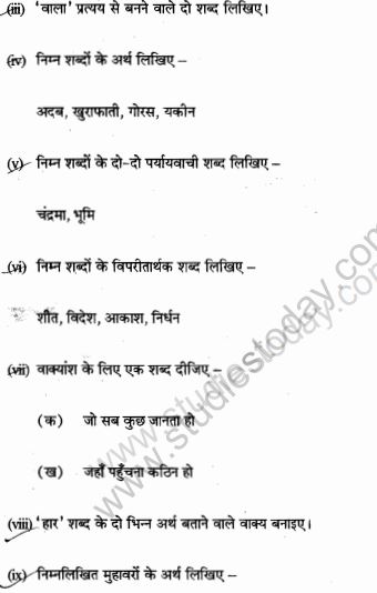 Class_8_Hindi_Question_Paper_4A