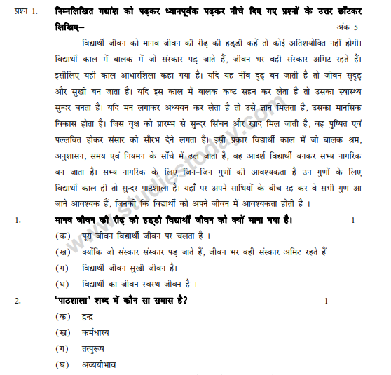 CBSE Class 10 Hindi Sample Paper 2014 (18)