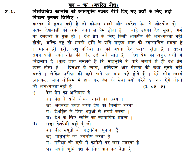 CBSE Class 10 Hindi Sample Paper SA2 2017 (7)
