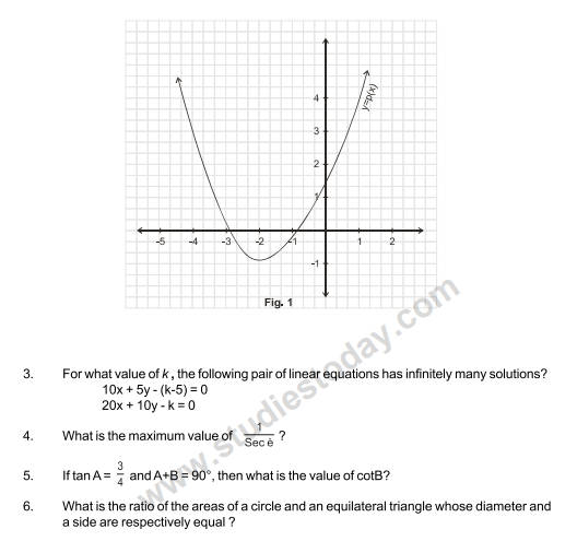 CBSE Class 10 Mathematics Sample Paper 2013 (13)1
