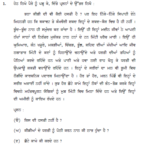 CBSE Class 10 Punjabi Question Paper Solved 2019