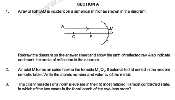 CBSE Class 10 Science Sample Paper 2014 (15)