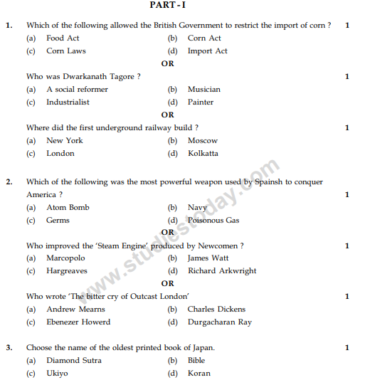 CBSE Class 10 Social Science Sample Paper 2013-14 (22)