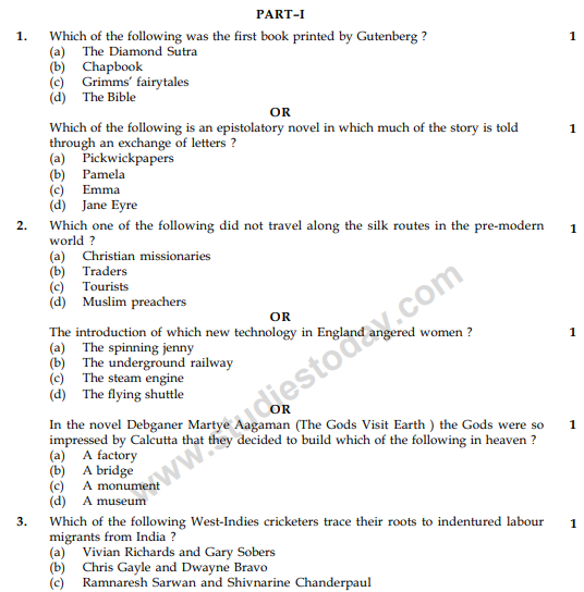 CBSE Class 10 Social Science Sample Paper 2013-14 (6)