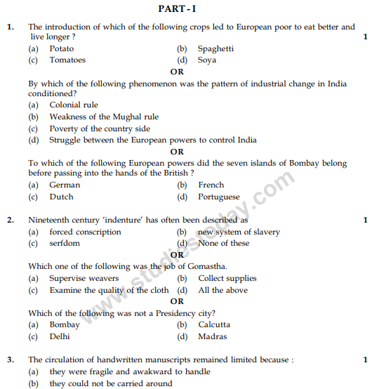 CBSE Class 10 Social Science Sample Paper 2013-14 (9)
