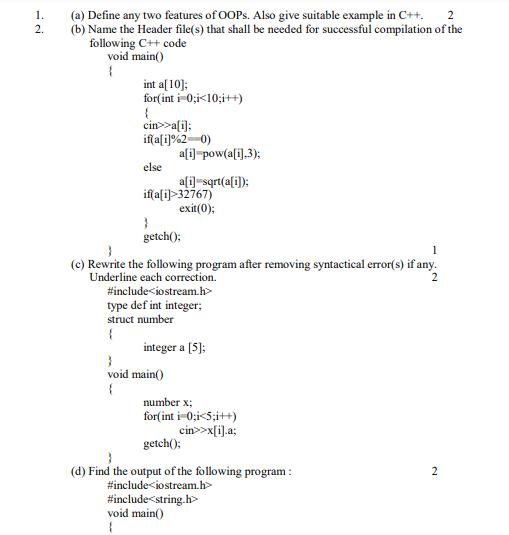 CBSE Class 12 Computer Science Sample Paper SA1 2015 (6)