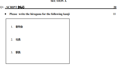 CBSE Class 12 Japanese Sample Paper 2018 (1)