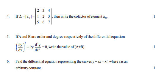 CBSE Class 12 Mathematics Sample Paper 2017 (7)1