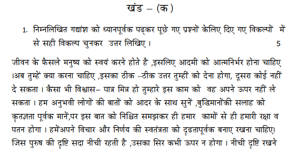 CBSE Class X Hindi Sample Paper 3 SA II