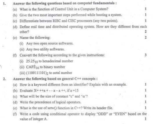 CBSE_Class_11_Computer_ Sample_Paper_Science_10