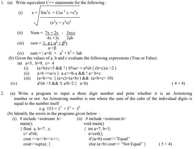CBSE_Class_11_Computer_ Sample_Paper_Science_11