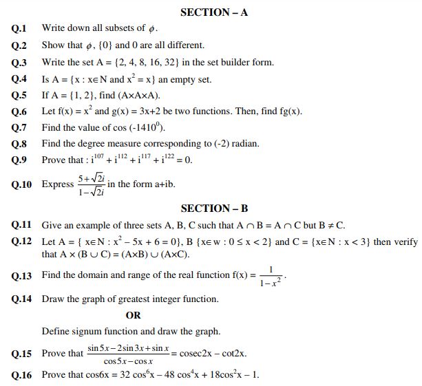 Class_11_Mathematics_Sample_Paper _25