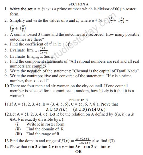 Class_11_Mathematics_Sample_Paper _30