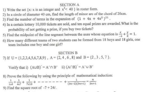 Class_11_Mathematics_Sample_Paper _6