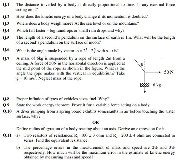 Class_11_Physics_Sample_Paper_3