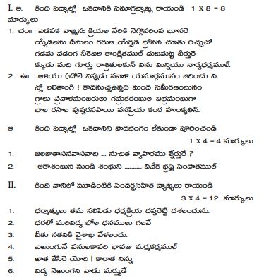 Class_11_Telegu_Sample_Paper_1