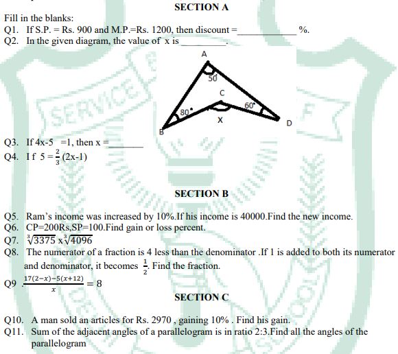 Class_8_Mathematics_Sample_Paper_8